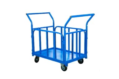 Тележка платформенная TOR ТП-Б (800х1400) с бортами и двумя ручками (колеса 160) — фото 1